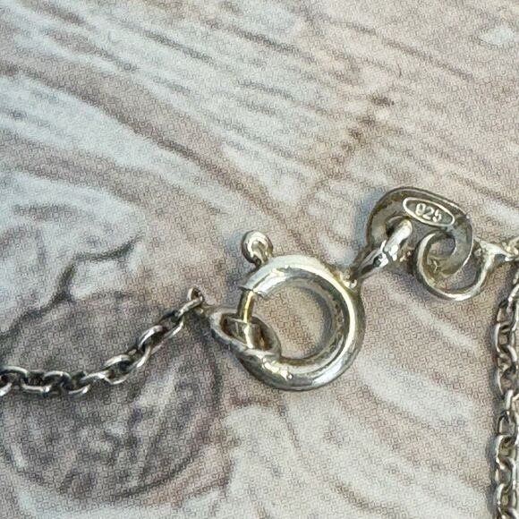 950 Silver Morpho And Red Butterfly Two Sided Pendant Necklace Fairycore Whimsy - Picture 6 of 16